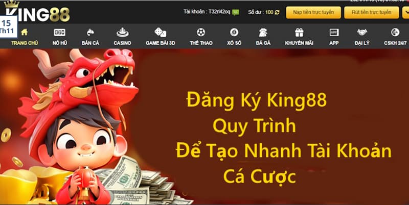 Hướng dẫn đăng ký KING88 từ A-Z dành cho tân thủ 2 đăng ký KING88