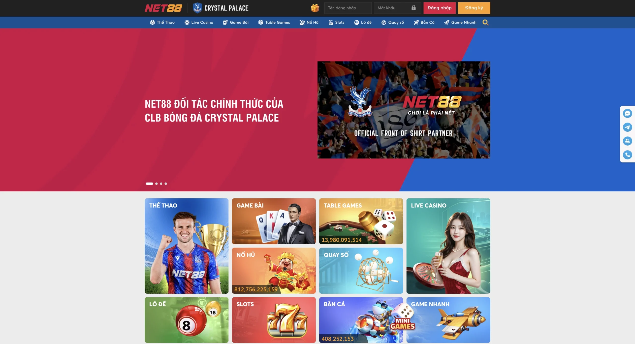 Khám Phá Net88 Nhà Cái Uy Tín Nhất Việt Nam 2025! 4 Net88 Vươn Tầm Quốc Tế: Hợp Tác Crystal Palace